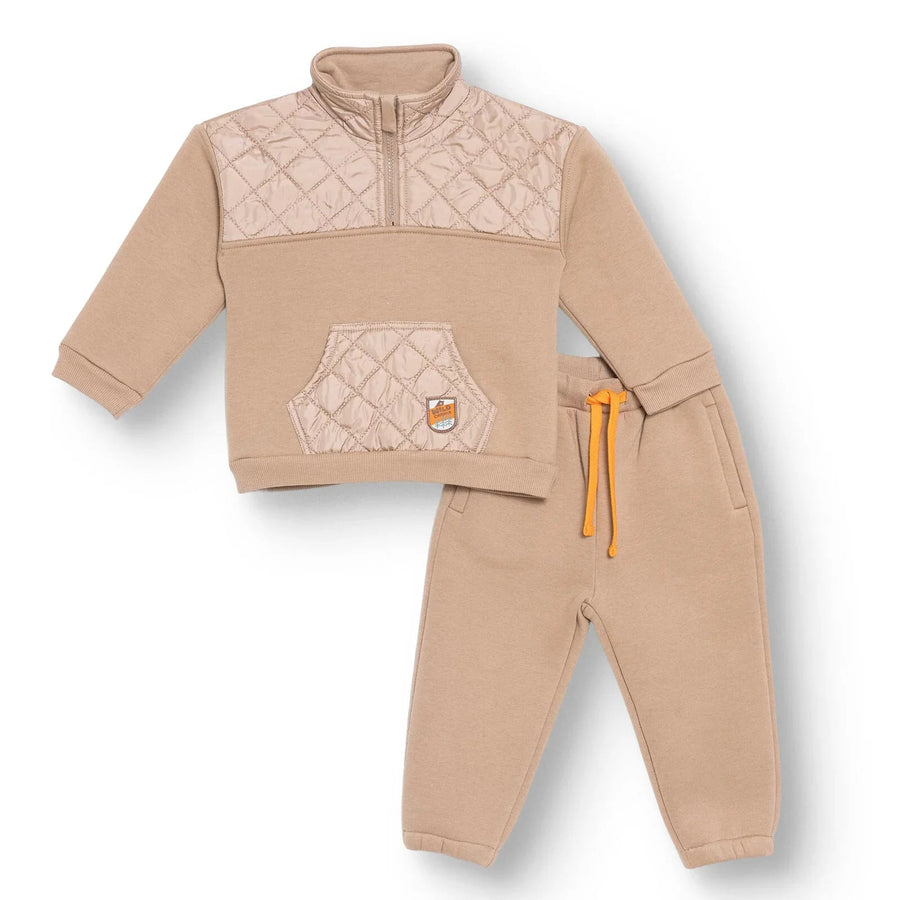 HelloBaby Jogging Set - Beige - Miu Mau Collectibles