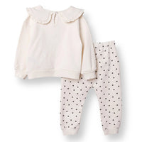 HelloBaby Jogging Set - Ecru - Miu Mau Collectibles