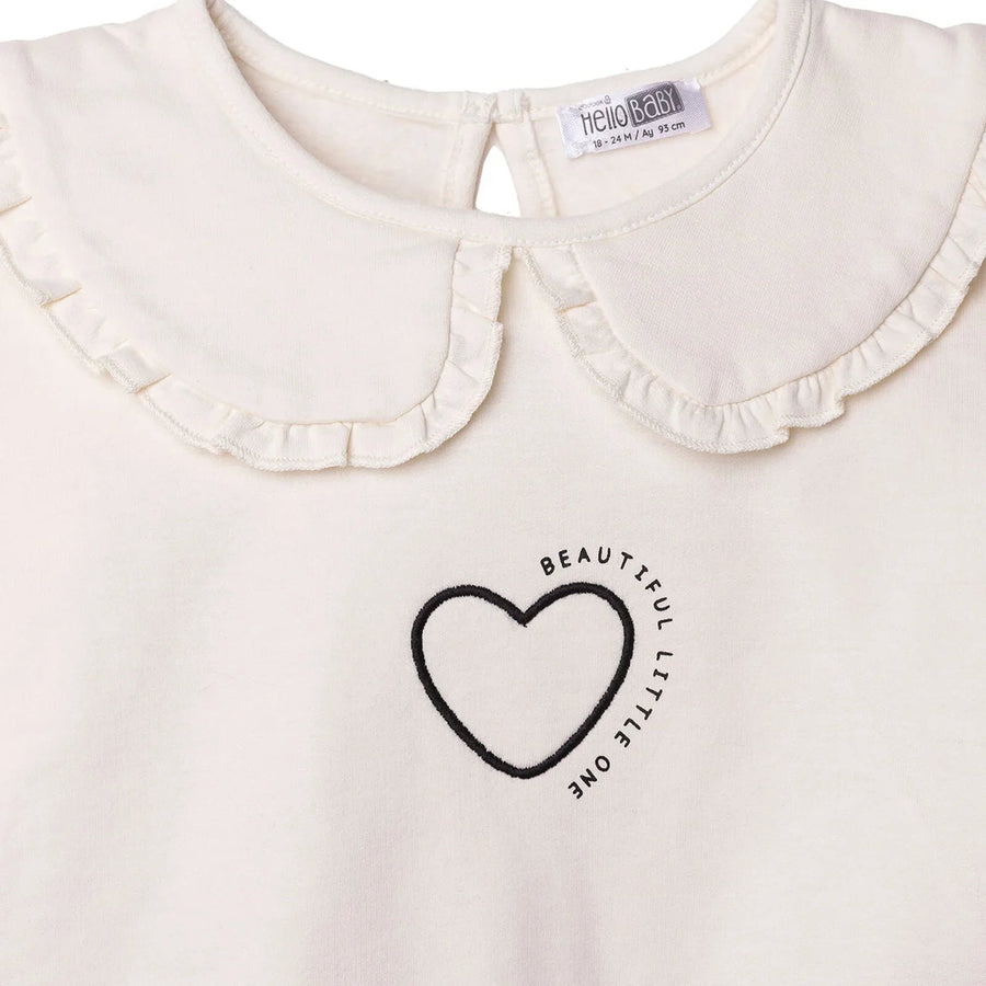 HelloBaby Jogging Set - Ecru - Miu Mau Collectibles