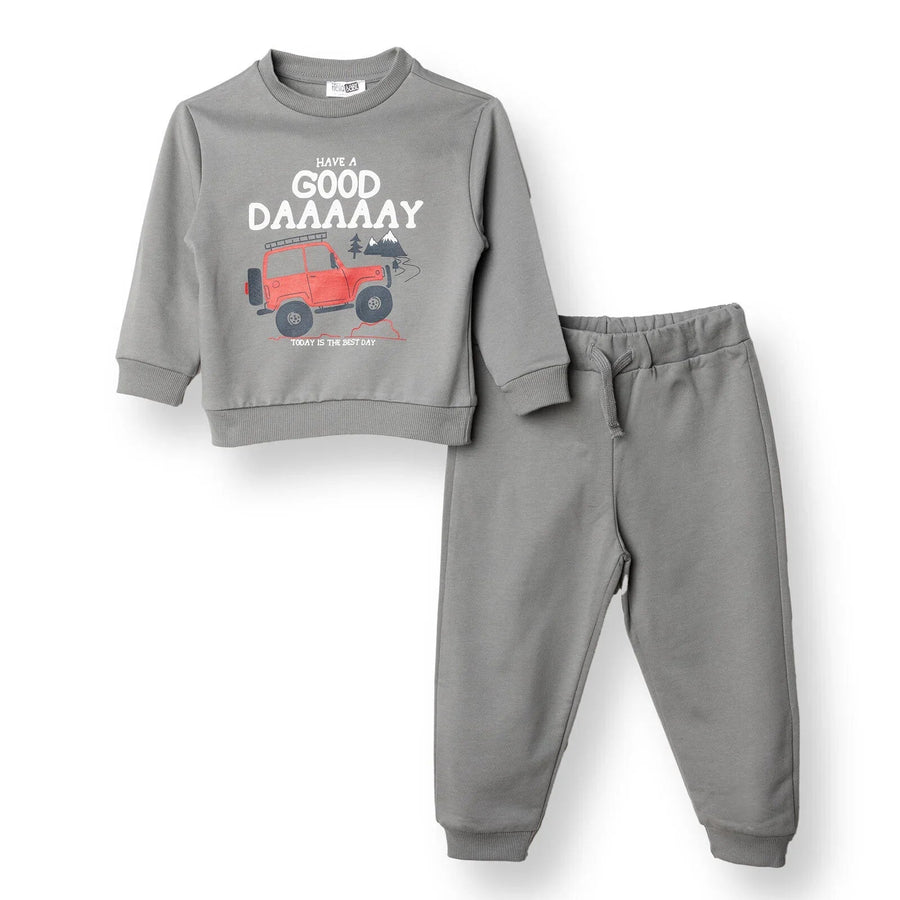 HelloBaby Jogging Set - Grey - Miu Mau Collectibles
