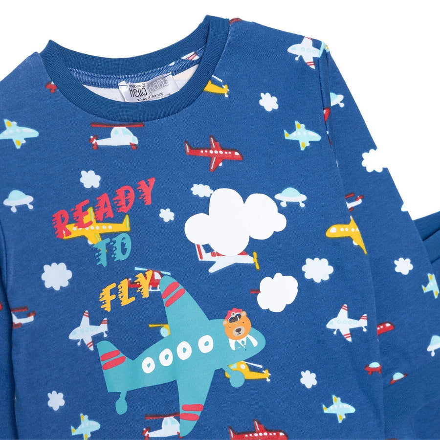 HelloBaby Jogging Set - Navy Blue - Miu Mau Collectibles