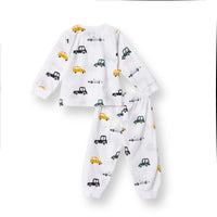 HelloBaby Long Sleeve Pyjamas Set - Ecru - Miu Mau Baby & Kids Store