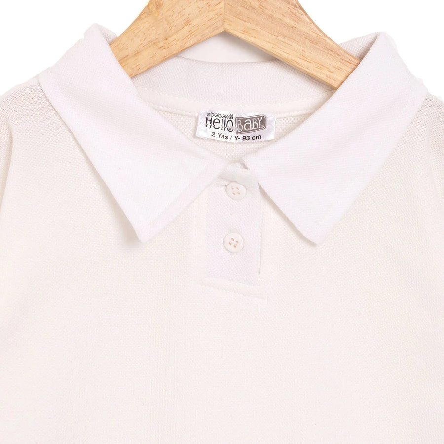 HelloBaby Long Sleeve T-shirt - White - Miu Mau Collectibles