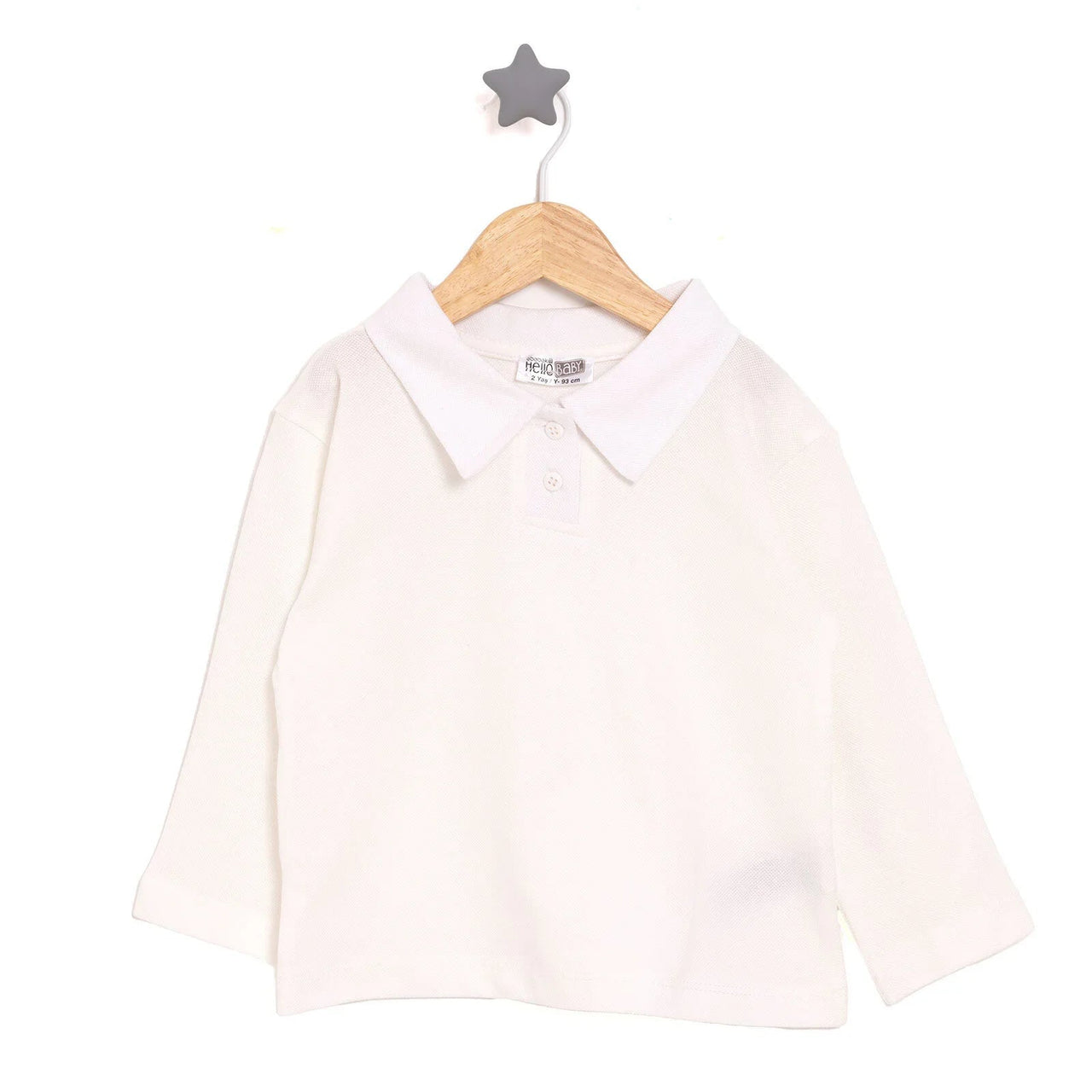 HelloBaby Long Sleeve T-shirt - White - Miu Mau Collectibles