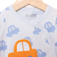 HelloBaby Newborn Baby Boy Footed Bottom - Blue - Miu Mau Collectibles