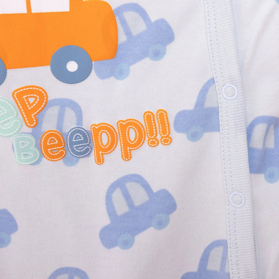 HelloBaby Newborn Baby Boy Footed Bottom - Blue - Miu Mau Collectibles