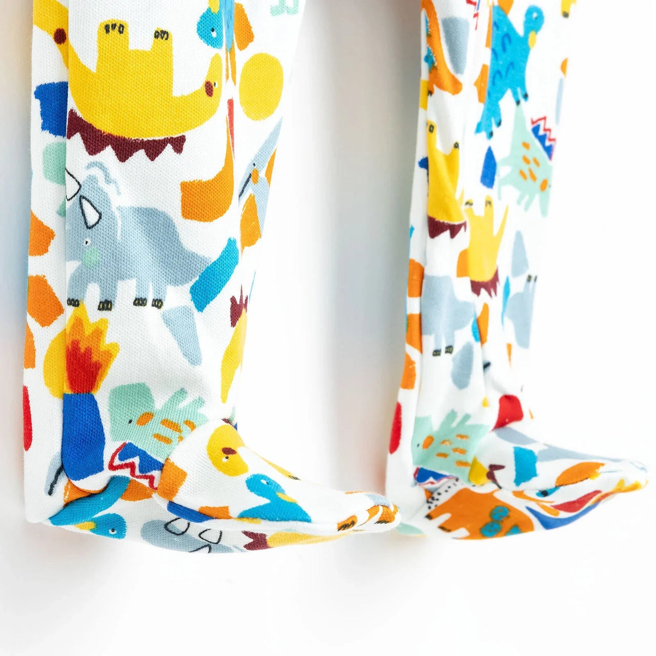 HelloBaby Newborn Baby Boy Footed Jumpsuit - Ecru - Miu Mau Collectibles