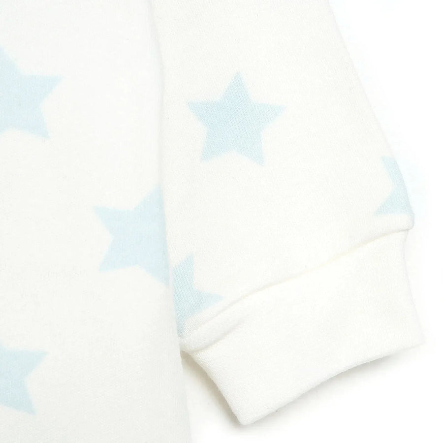 HelloBaby Newborn Baby Boy Footed Jumpsuit - Ecru - Miu Mau Collectibles