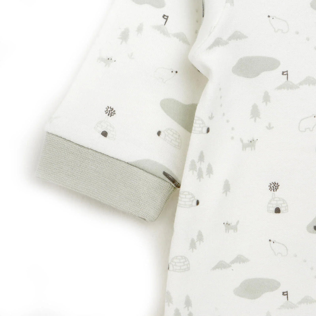 HelloBaby Newborn Baby Boy Footed Jumpsuit - Ecru - Miu Mau Collectibles