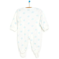 HelloBaby Newborn Baby Boy Footed Jumpsuit - Ecru - Miu Mau Collectibles