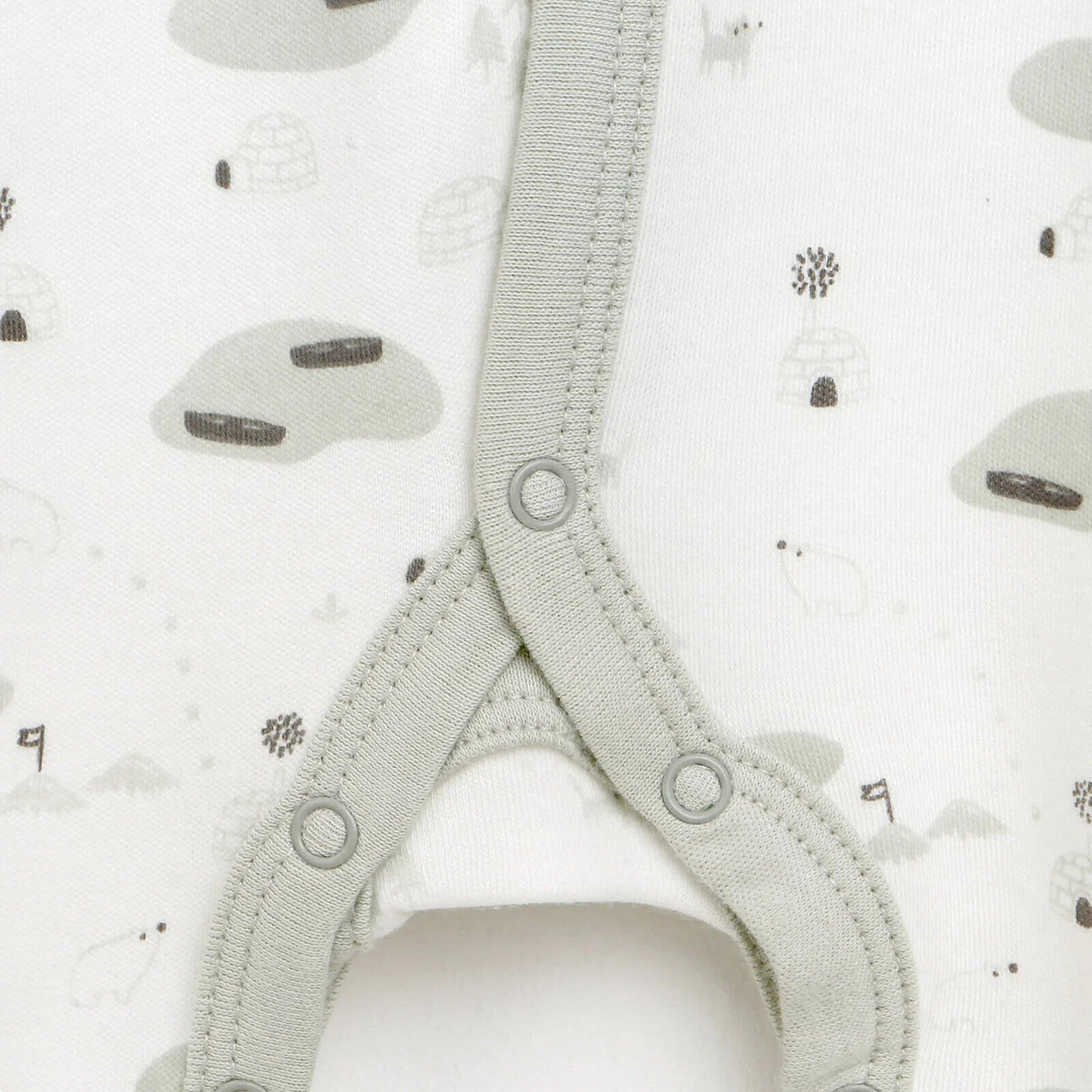 HelloBaby Newborn Baby Boy Footed Jumpsuit - Ecru - Miu Mau Collectibles