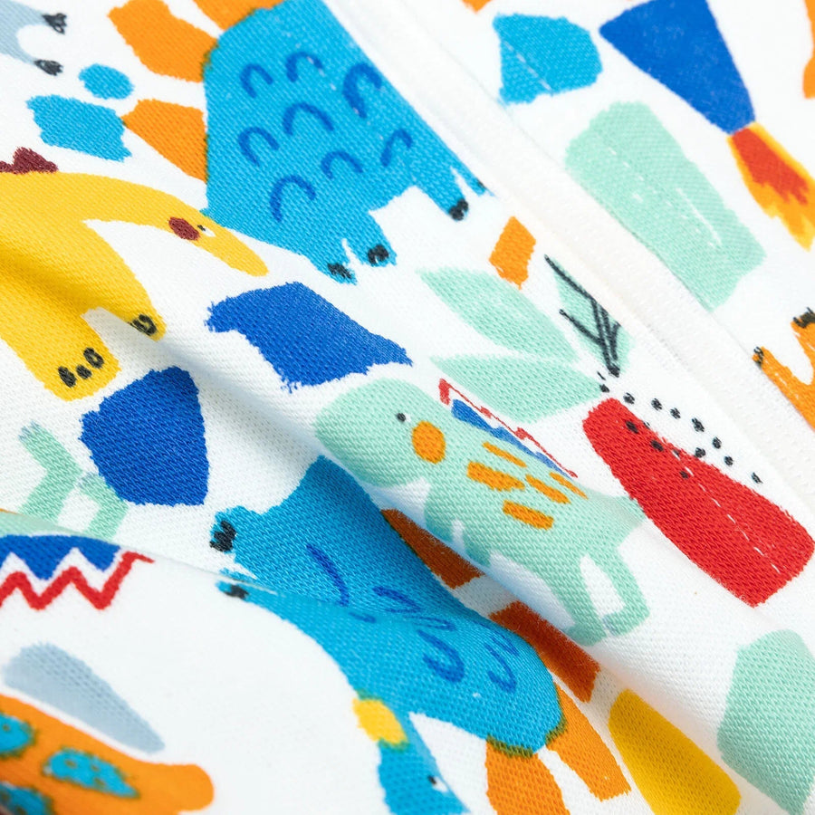 HelloBaby Newborn Baby Boy Footed Jumpsuit - Ecru - Miu Mau Collectibles