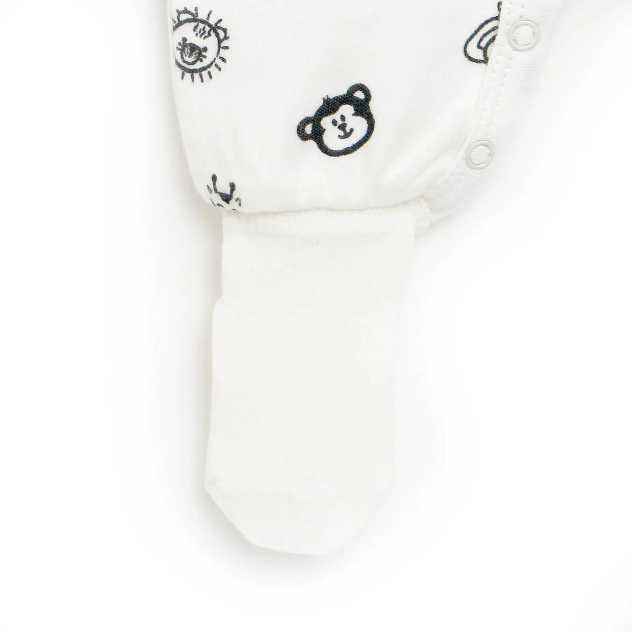 HelloBaby Newborn Baby Boy Footed Jumpsuit - White - Miu Mau Collectibles