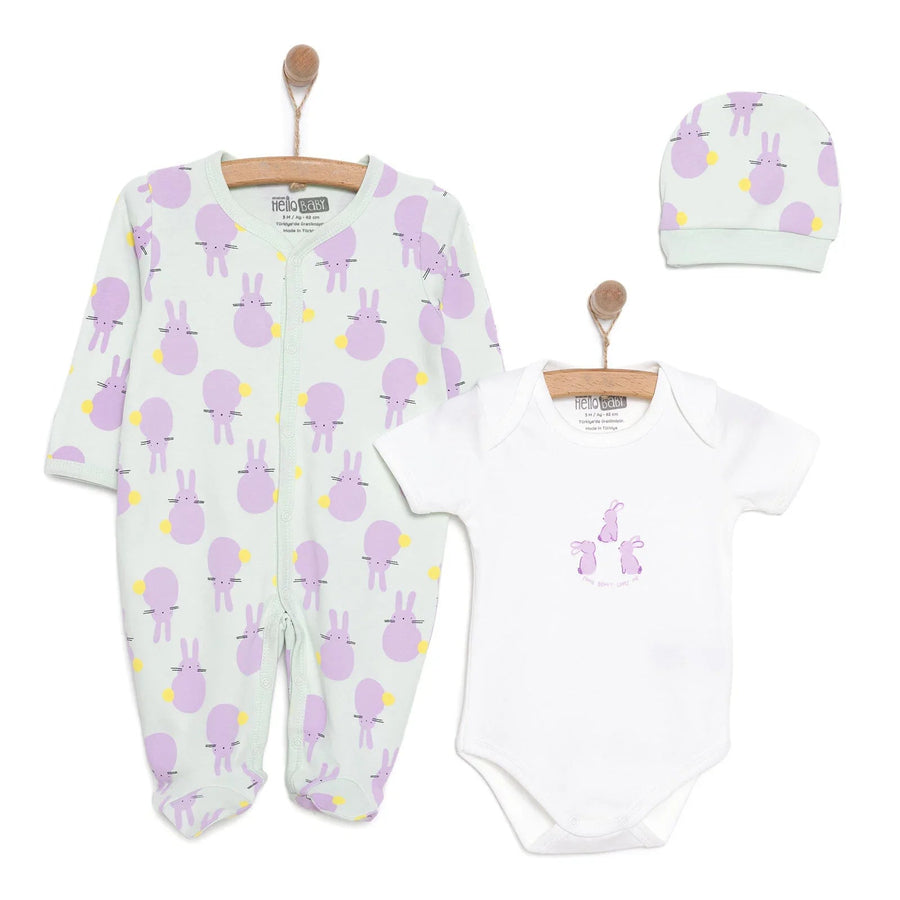 HelloBaby Newborn Baby Cute Elephant Jumpsuit - Ecru - Miu Mau Collectibles
