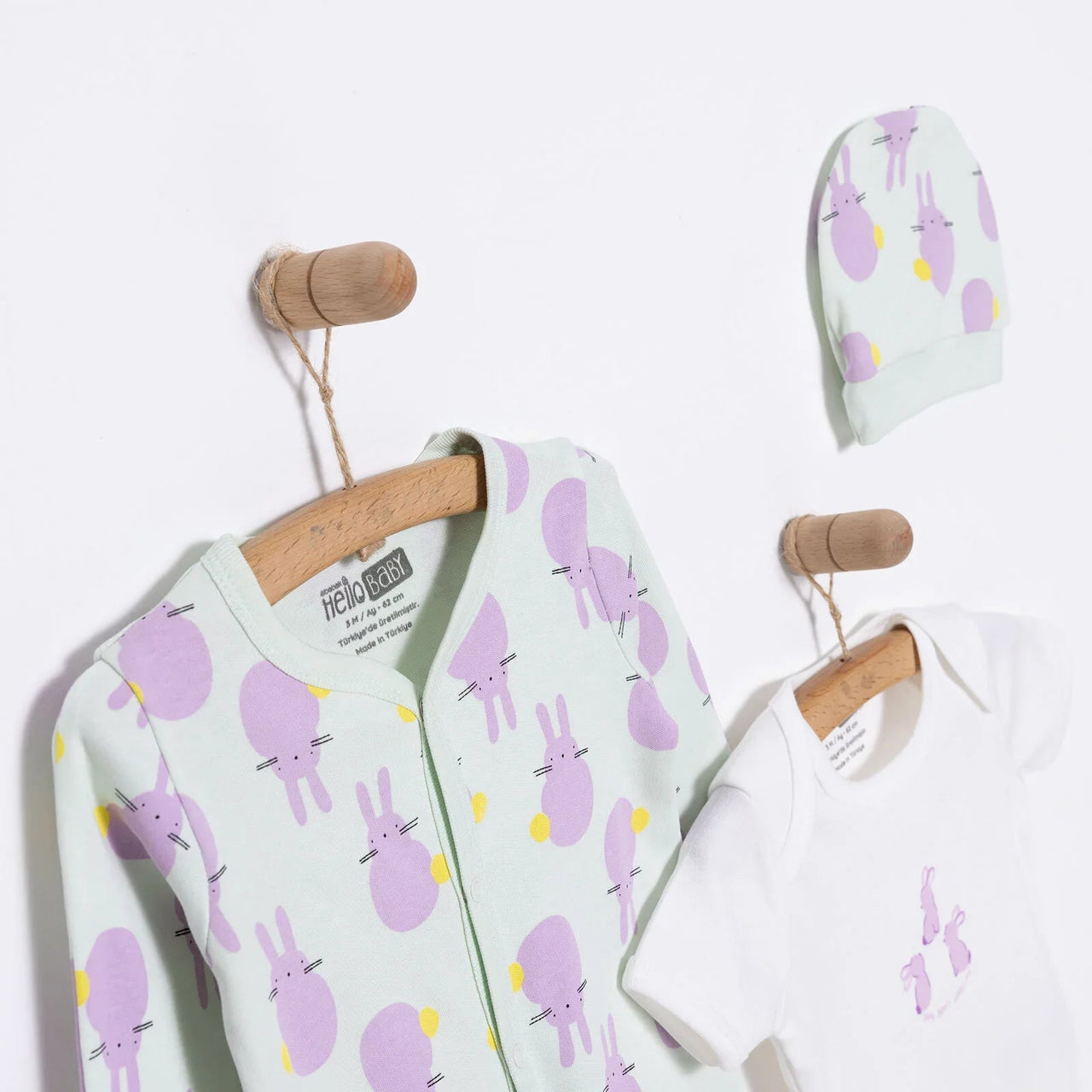 HelloBaby Newborn Baby Cute Elephant Jumpsuit - Ecru - Miu Mau Collectibles