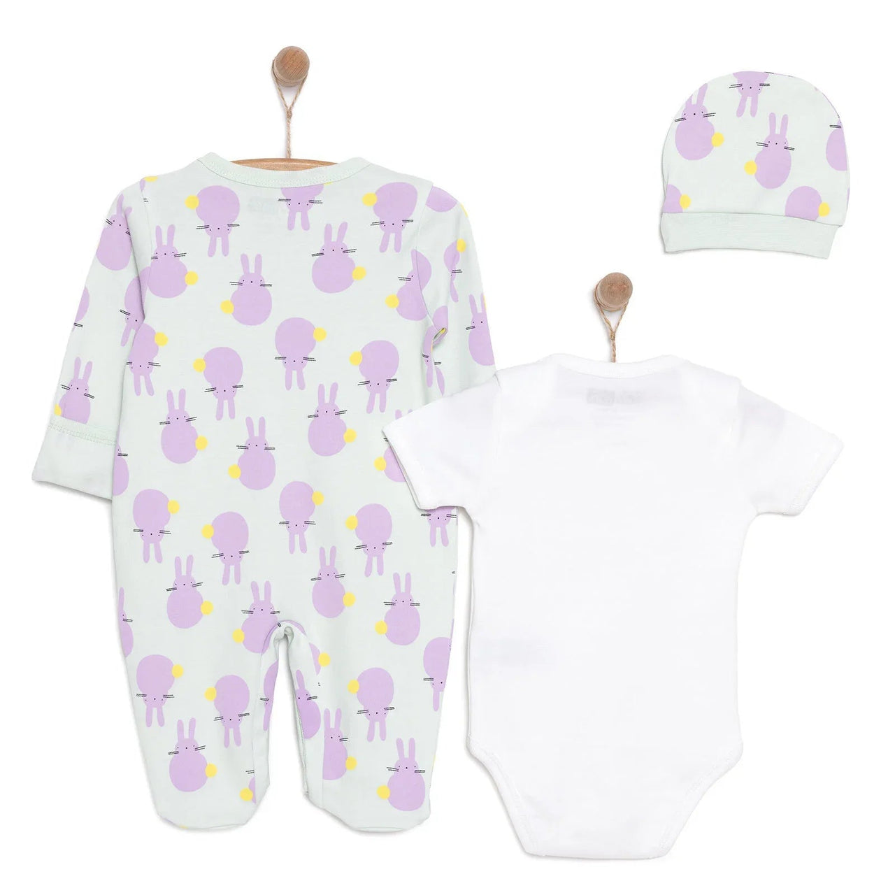 HelloBaby Newborn Baby Cute Elephant Jumpsuit - Ecru - Miu Mau Collectibles