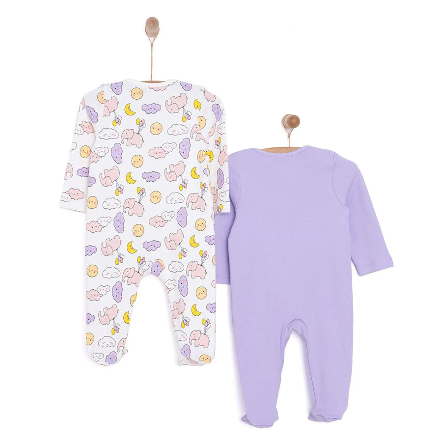 HelloBaby Newborn Baby Girl Footed Jumpsuit - Ecru - Miu Mau Collectibles