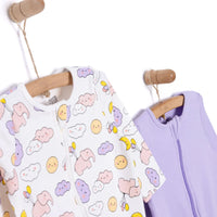 HelloBaby Newborn Baby Girl Footed Jumpsuit - Ecru - Miu Mau Collectibles