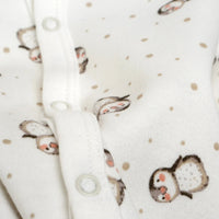 HelloBaby Newborn Baby Girl Footed Jumpsuit - Ecru - Miu Mau Baby & Kids Store