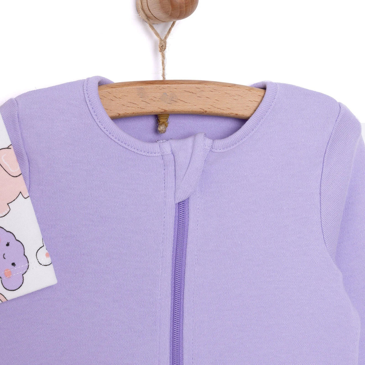 HelloBaby Newborn Baby Girl Footed Jumpsuit - Ecru - Miu Mau Collectibles