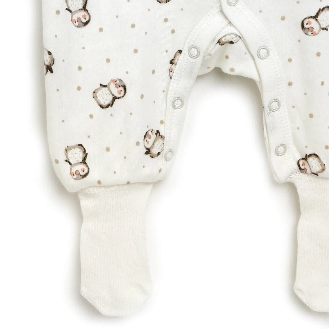 HelloBaby Newborn Baby Girl Footed Jumpsuit - Ecru - Miu Mau Baby & Kids Store