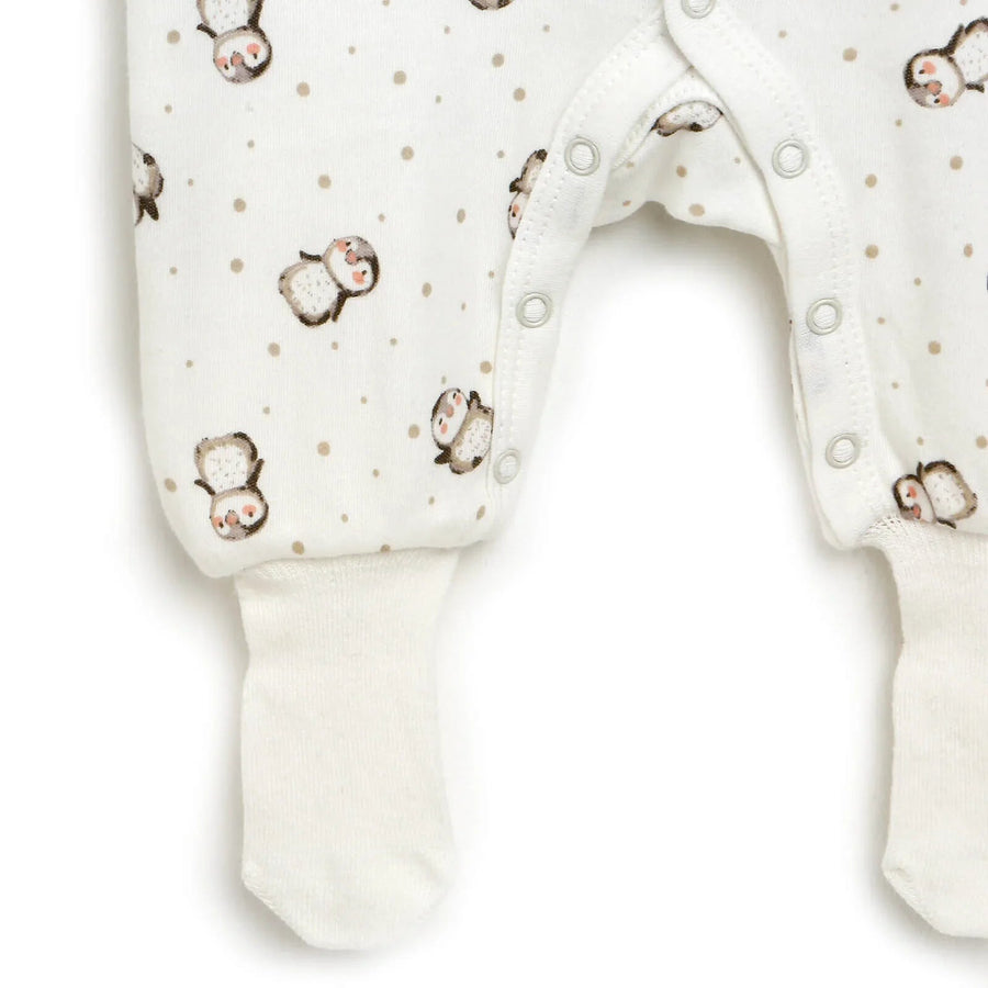 HelloBaby Newborn Baby Girl Footed Jumpsuit - Ecru - Miu Mau Baby & Kids Store