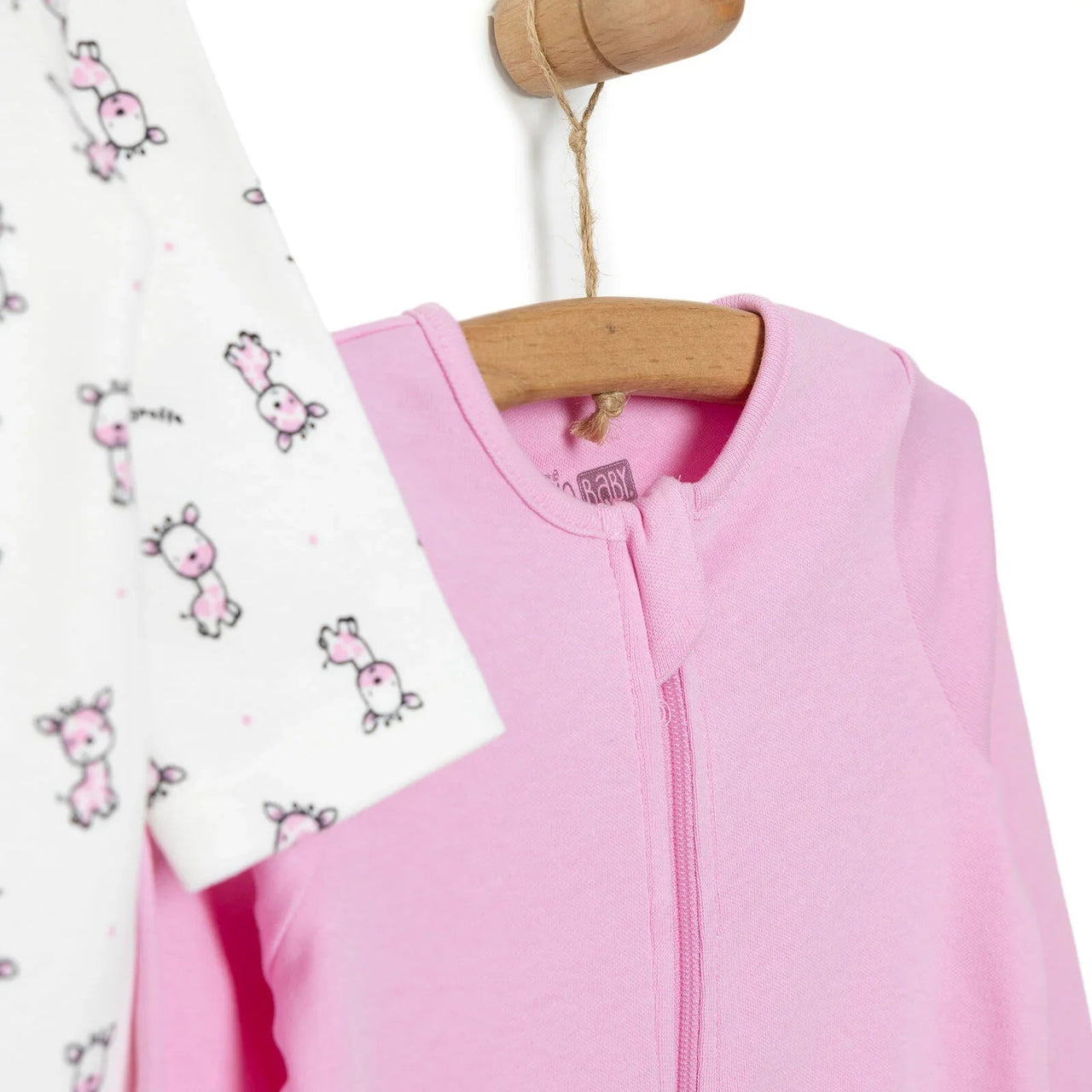 HelloBaby Newborn Baby Girl Footed Jumpsuit - Pink - Miu Mau Collectibles