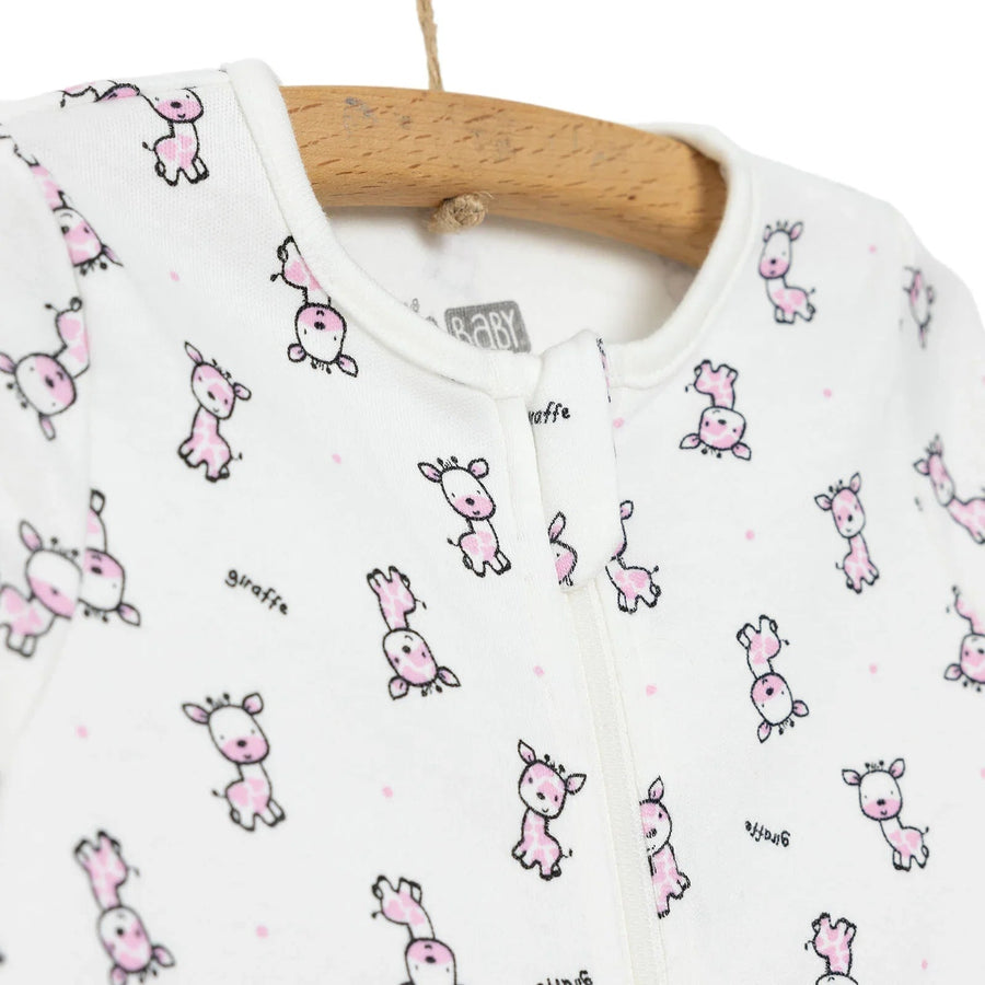 HelloBaby Newborn Baby Girl Footed Jumpsuit - Pink - Miu Mau Collectibles