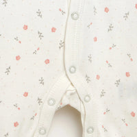 HelloBaby Newborn Baby Girl Footed Jumpsuit - White - Miu Mau Baby & Kids Store