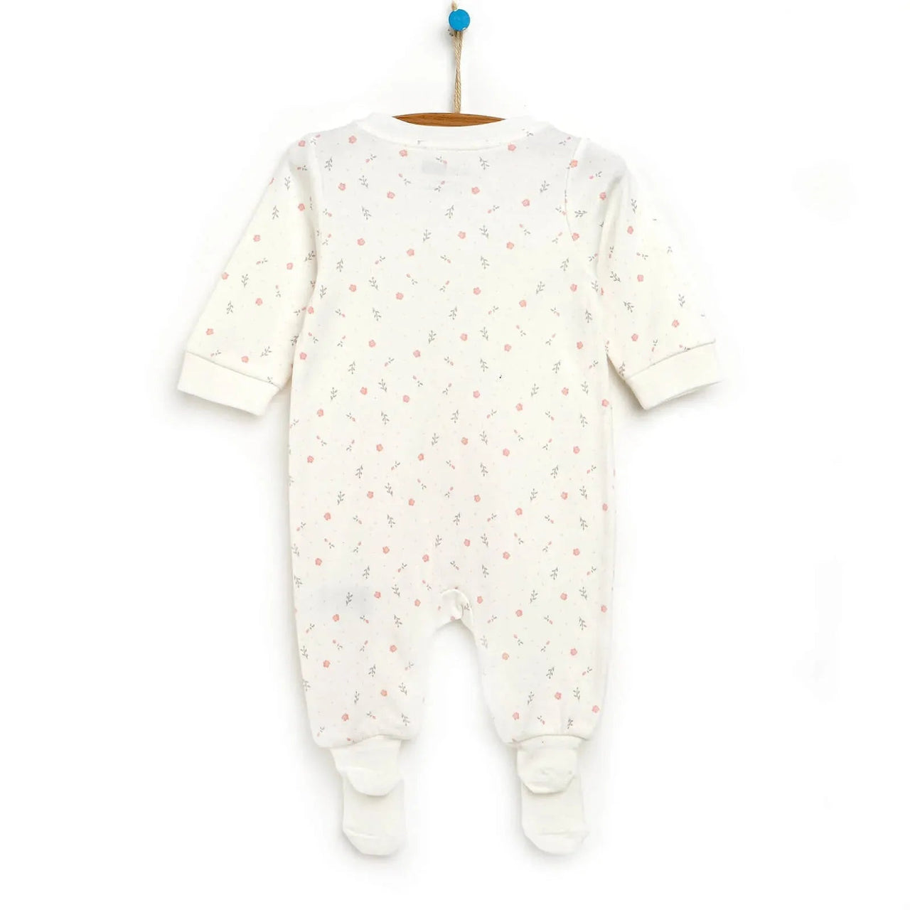 HelloBaby Newborn Baby Girl Footed Jumpsuit - White - Miu Mau Baby & Kids Store