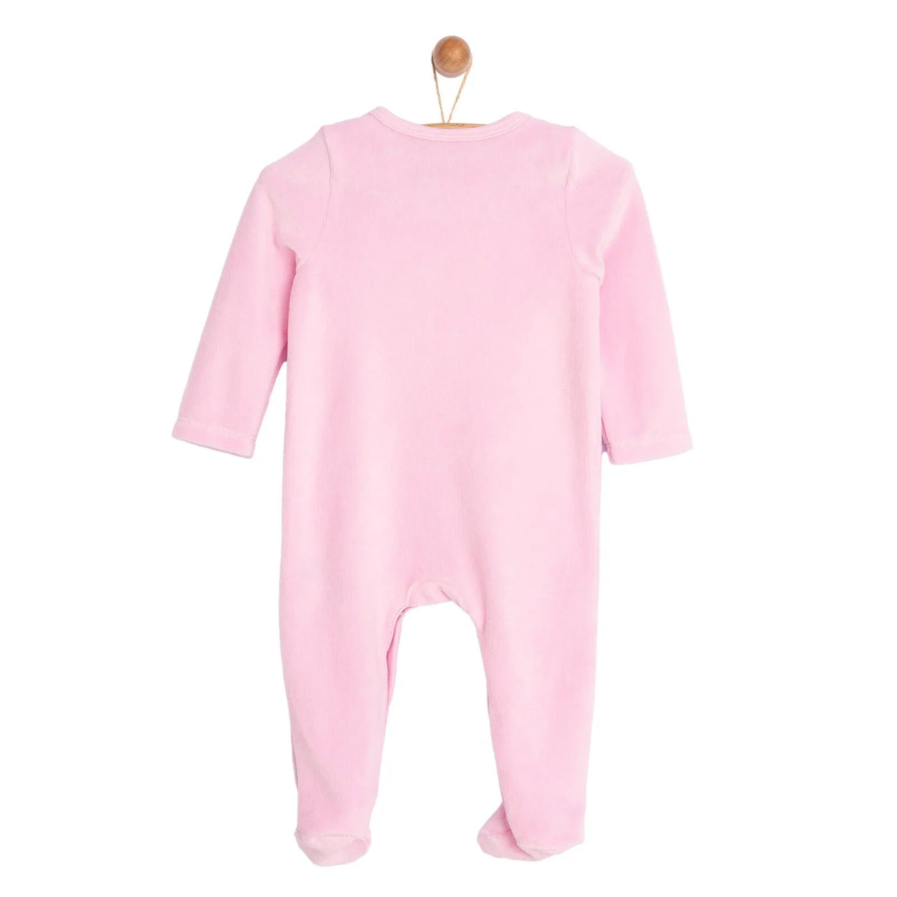 HelloBaby Newborn Baby Girl Velvet Footed Jumpsuit - Pink - Miu Mau Collectibles