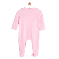 HelloBaby Newborn Baby Girl Velvet Footed Jumpsuit - Pink - Miu Mau Collectibles