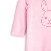 HelloBaby Newborn Baby Girl Velvet Footed Jumpsuit - Pink - Miu Mau Collectibles