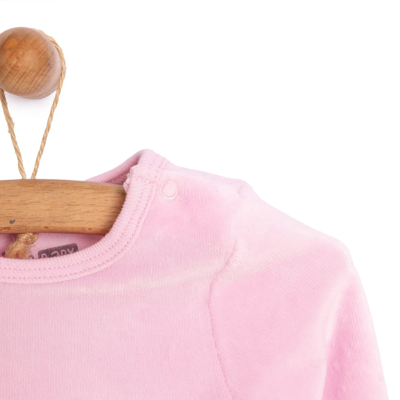 HelloBaby Newborn Baby Girl Velvet Footed Jumpsuit - Pink - Miu Mau Collectibles