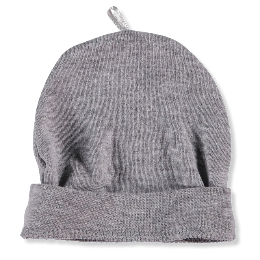 HelloBaby Newborn Basic Hat - Grey Melange - Miu Mau Collectibles