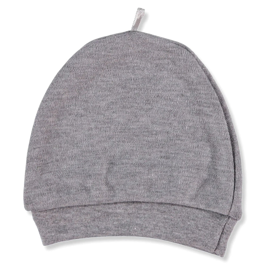 HelloBaby Newborn Basic Hat - Grey Melange - Miu Mau Collectibles