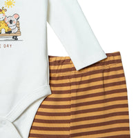 HelloBaby Newborn Body - Footed Bottom - Ecru - Miu Mau Collectibles