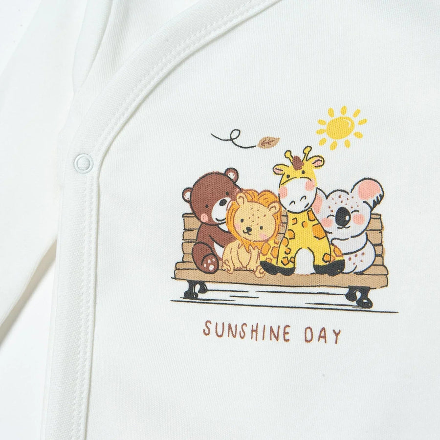 HelloBaby Newborn Body - Footed Bottom - Ecru - Miu Mau Collectibles