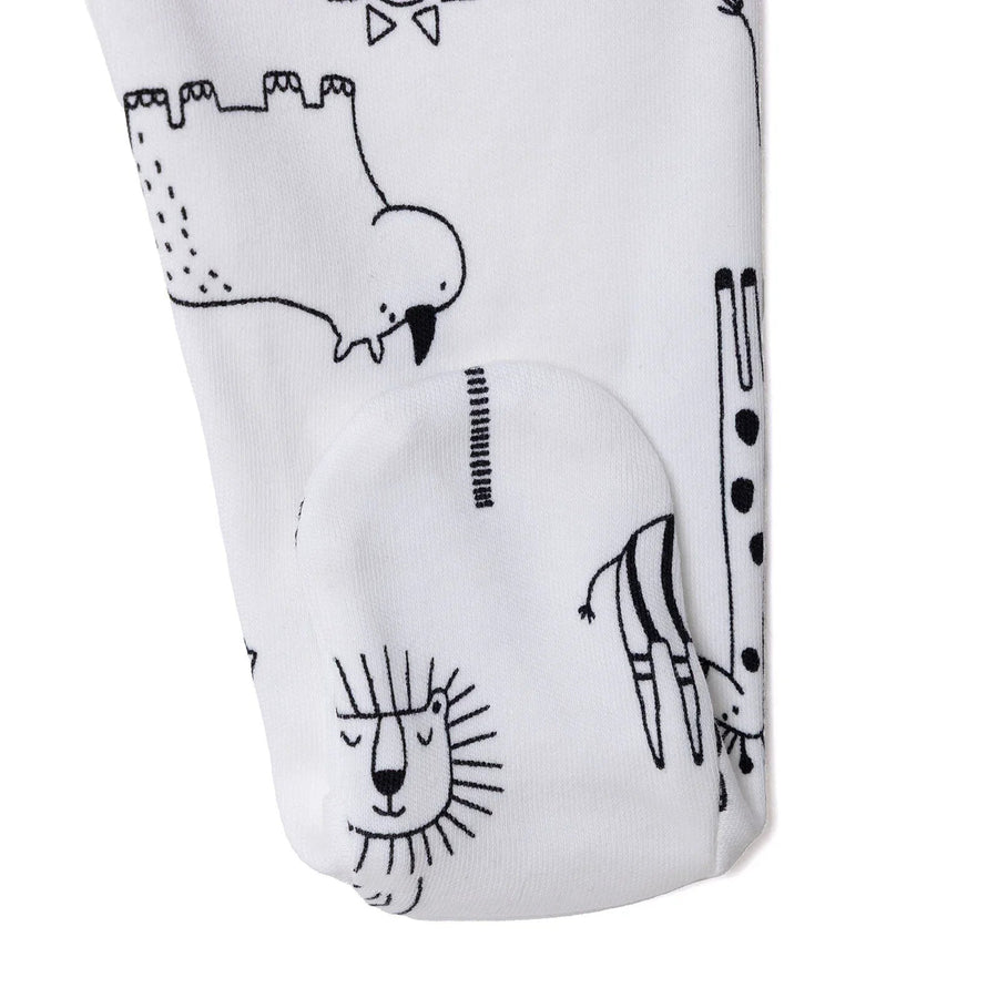 HelloBaby Newborn Body Footed Bottom - Ecru - Miu Mau Collectibles