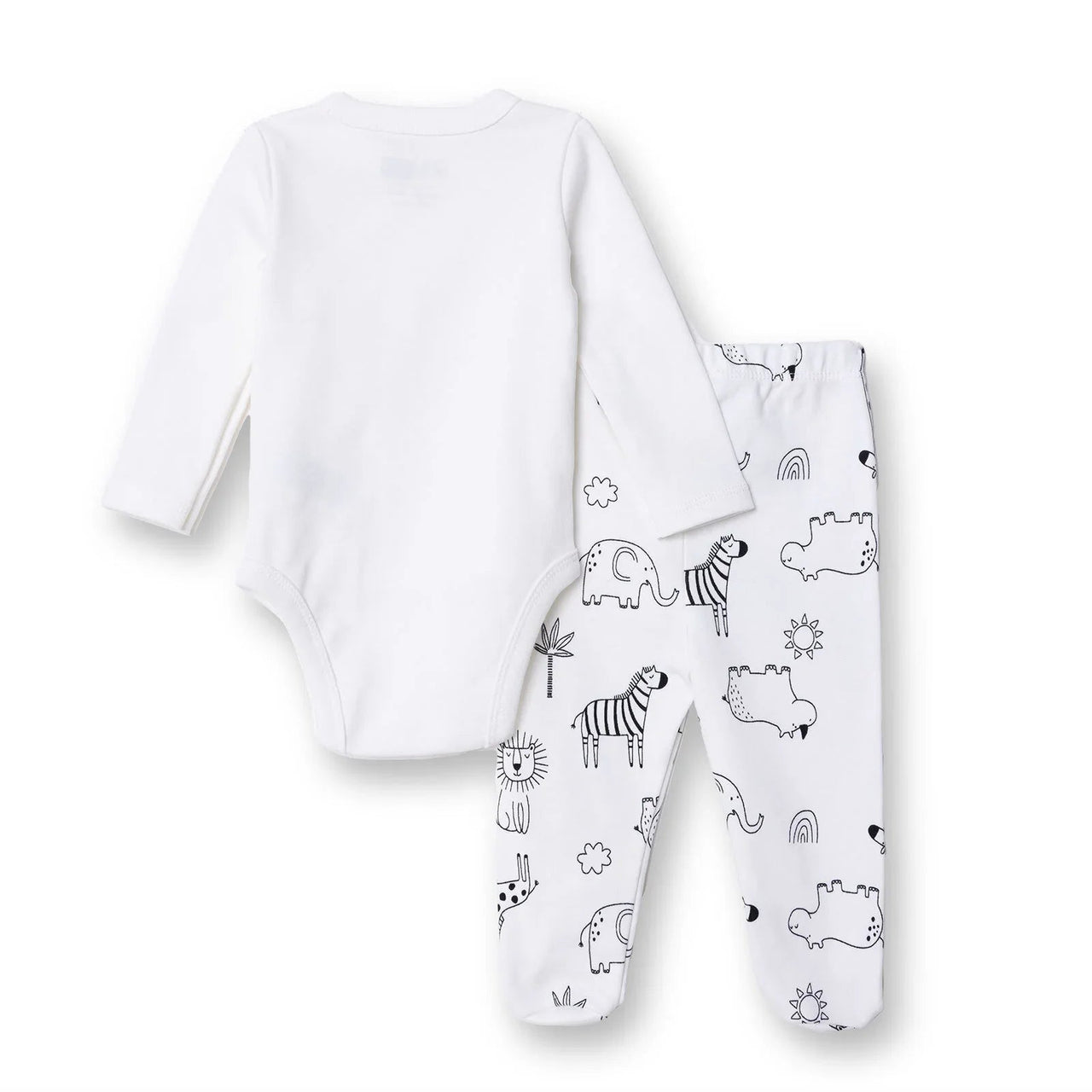 HelloBaby Newborn Body Footed Bottom - Ecru - Miu Mau Collectibles