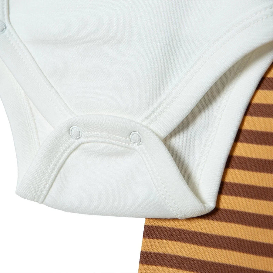 HelloBaby Newborn Body - Footed Bottom - Ecru - Miu Mau Collectibles