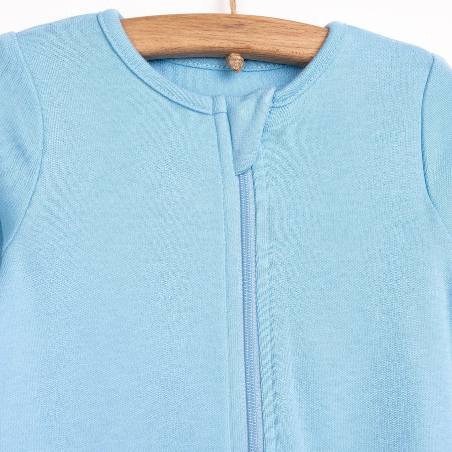 HelloBaby Newborn Boy 2 Piece Footed Jumpsuit - Blue - Miu Mau Collectibles