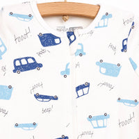 HelloBaby Newborn Boy 2 Piece Footed Jumpsuit - Blue - Miu Mau Collectibles