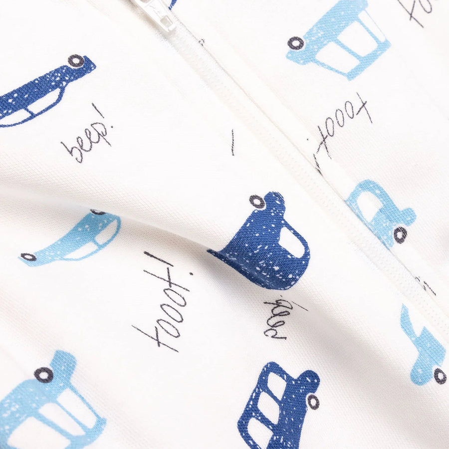 HelloBaby Newborn Boy 2 Piece Footed Jumpsuit - Blue - Miu Mau Collectibles