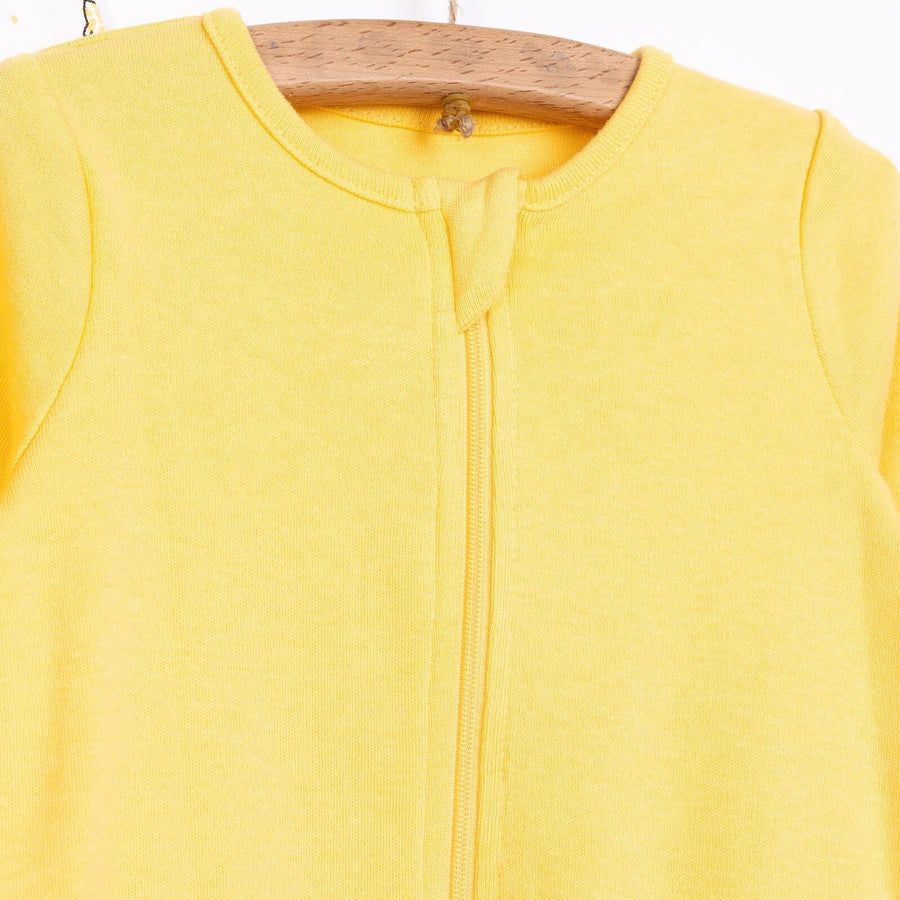 HelloBaby Newborn Boy Footed Jumpsuit - Yellow - Miu Mau Collectibles