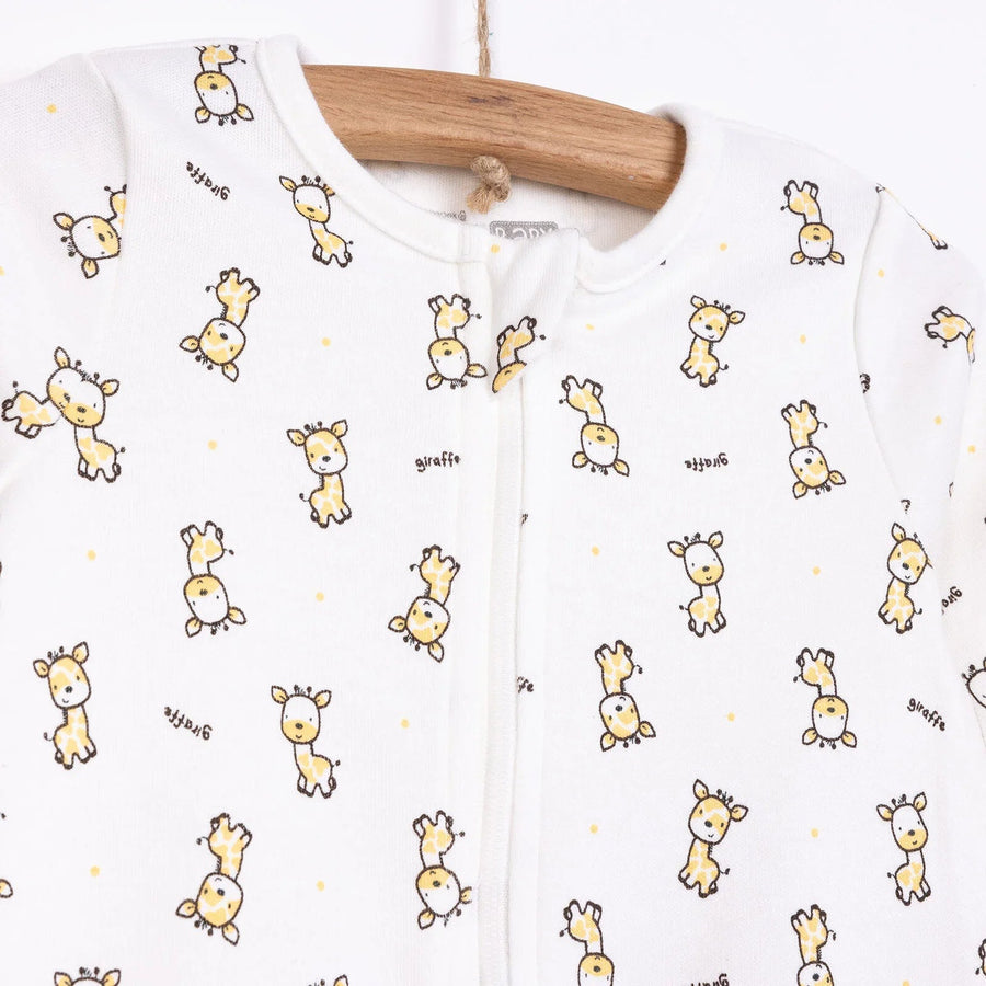 HelloBaby Newborn Boy Footed Jumpsuit - Yellow - Miu Mau Collectibles