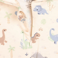 HelloBaby Newborn Boy Hooded Jumpsuit - Ecru - Miu Mau Collectibles