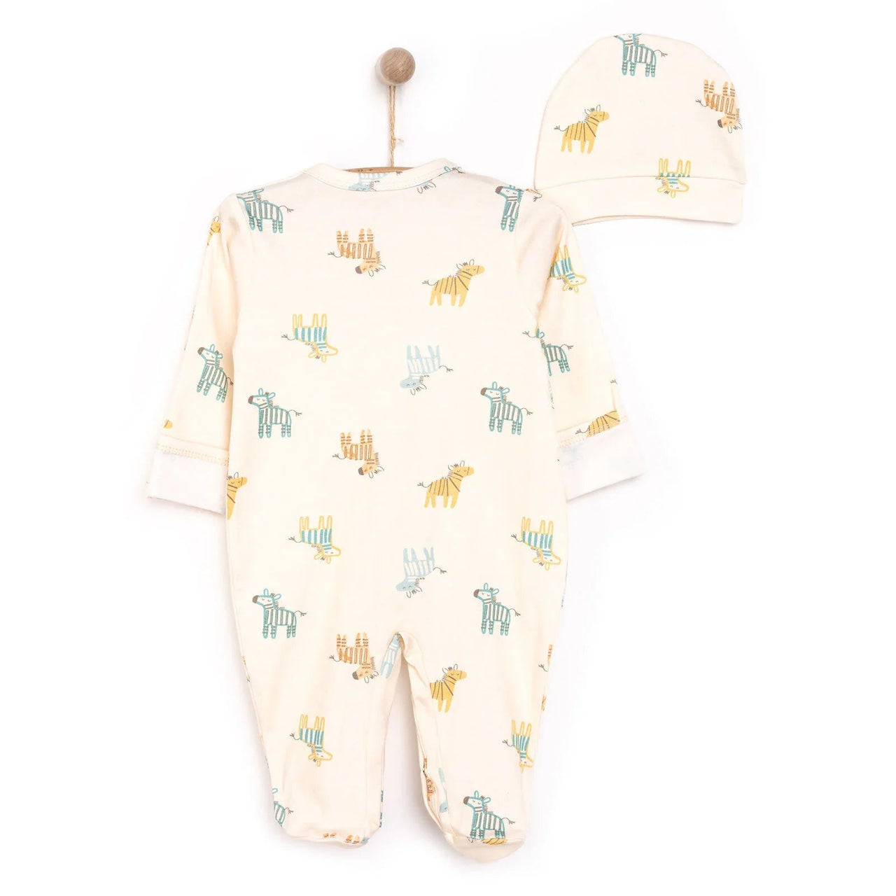 HelloBaby Newborn Boy Jumpsuit - Hat - Miu Mau Collectibles