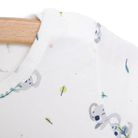 HelloBaby Newborn Boy Short Overalls - Ecru - Miu Mau Collectibles