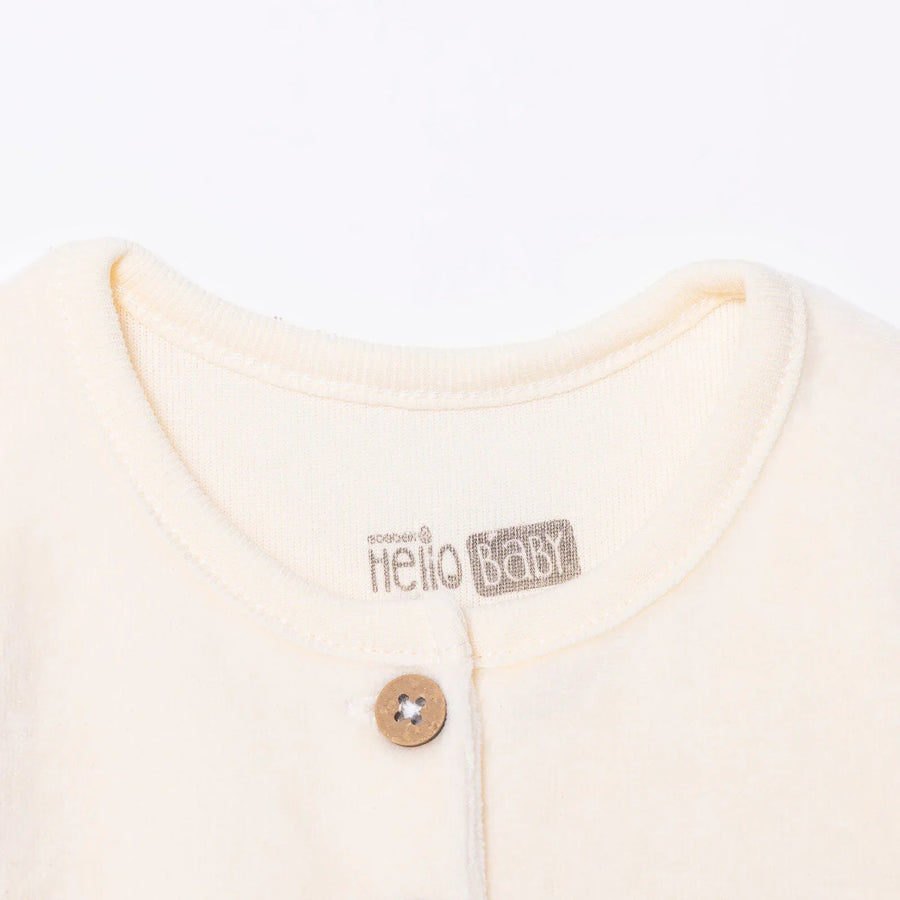HelloBaby Newborn Dress - Ecru - Miu Mau Collectibles